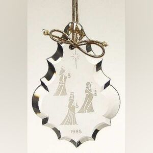 LENOX Vintage 1985 Crystal 'We Three Kings' Christmas Ornament Pendant